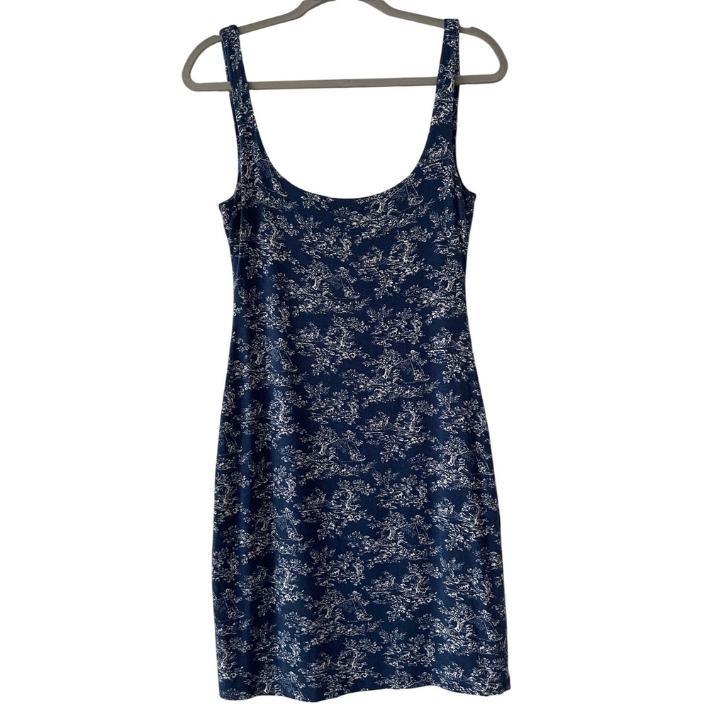 Urban outfitters Blue Printed Tank Dress Medium
